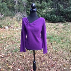 Purple Alfani Cashmere Sweater , Macy’s, XL